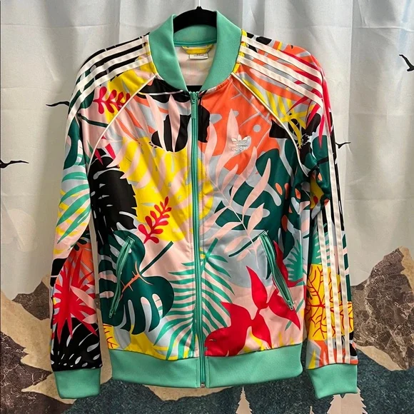 adidas Jackets Coats Adidas Tropical Print Track Jacket - Main Image